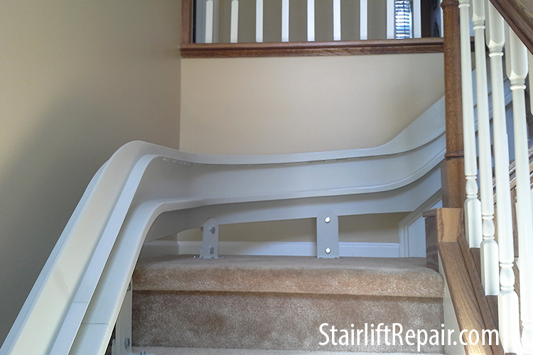 Bruno CRE 2110 elite curved stair lift rail