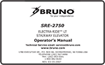 Bruno SRE-2750 Electra-ride LT owners manual