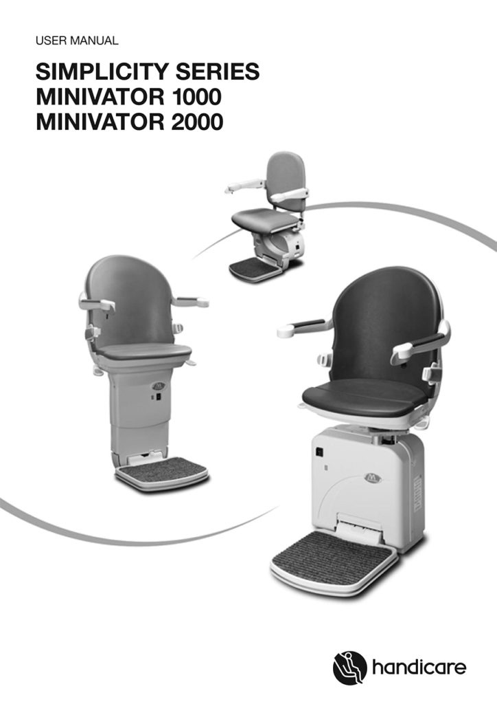 Handicare Minivator user manual