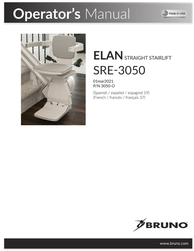 Elan SRE-3050 operators manual